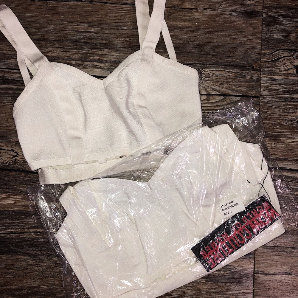 Bandage White crop top - Picture 3 of 6